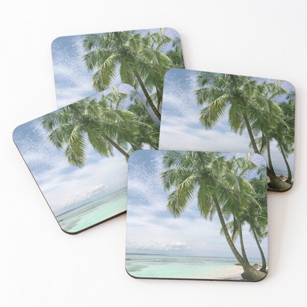 Item preview, Tropical Caribbean Palm Tree Beach designed and sold by newburyboutique.