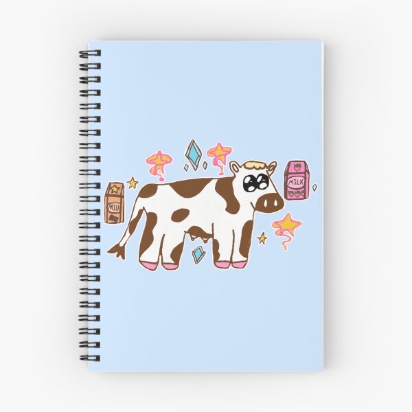 Item preview, Cute Kawaii Cow Strawberry Milk Aesthetic ┃ Pink Cartoon Cow Art designed and sold by Cherry Prism Designs.