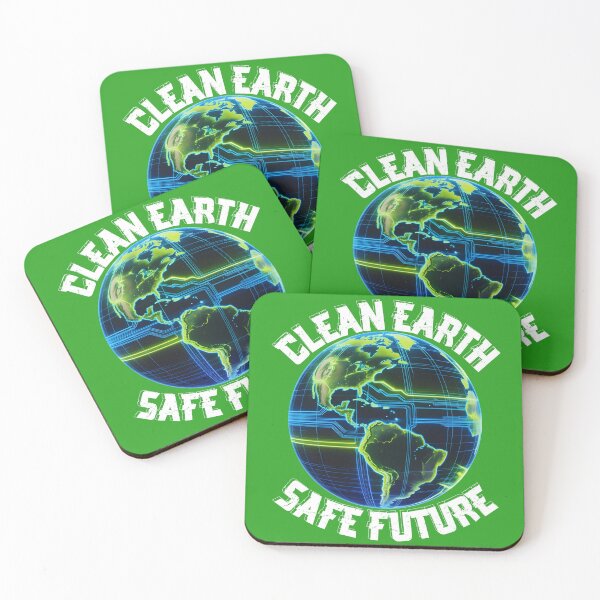 Item preview, Clean Earth Safe Future – Futuristic Digital Planet Environmental Design designed and sold by PeteLawliiet.