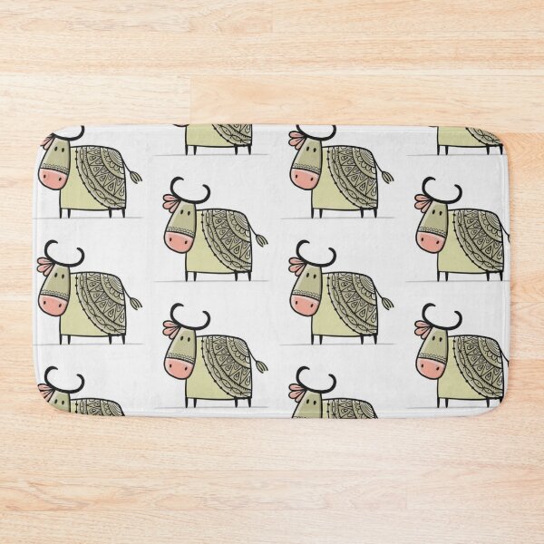 Item preview, Mandala Decorated Cartoon Cow Artwork  designed and sold by NivyasArtistry.