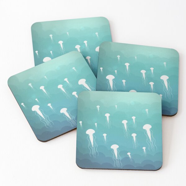 Item preview, Jellyfish Silhouette Aquascape designed and sold by GhostoftheSea.