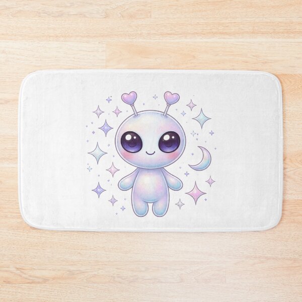 Item preview, Kawaii alien with celestial sparkles designed and sold by graphicbidu.