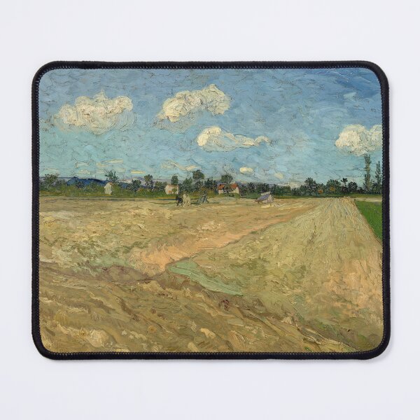 Item preview, Ploughed Fields the Furrows by Vincent van Gogh: Post Impressionist Landscape Poster designed and sold by artofuniverse.