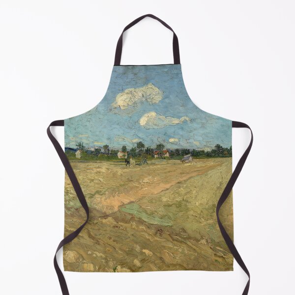 Item preview, Ploughed Fields the Furrows by Vincent van Gogh: Post Impressionist Landscape Poster designed and sold by artofuniverse.