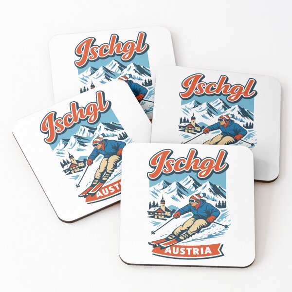 Item preview, Ischgl Austria Ski Resort Retro Mountain Graphic designed and sold by JackCurtis1991.