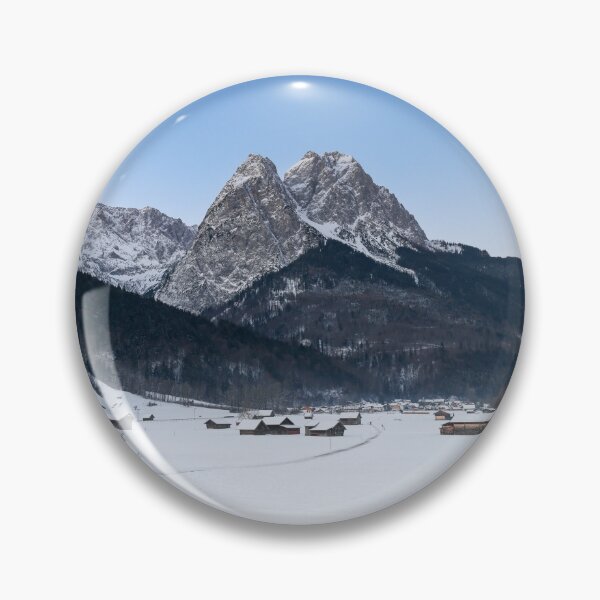 Item preview, Bavarian winter landscape with mountain panorama in Garmisch-Partenkirchen designed and sold by BCBphotography.