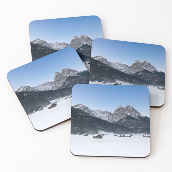 Item preview, Bavarian winter landscape with mountain panorama in Garmisch-Partenkirchen designed and sold by BCBphotography.