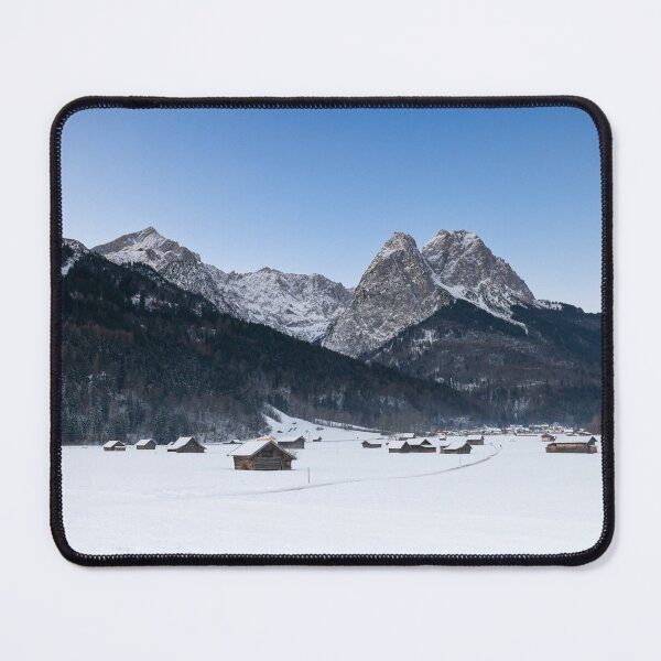 Item preview, Bavarian winter landscape with mountain panorama in Garmisch-Partenkirchen designed and sold by BCBphotography.