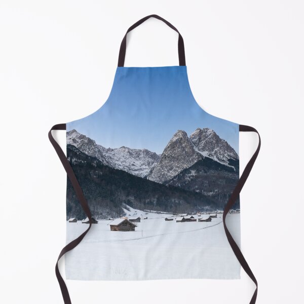 Item preview, Bavarian winter landscape with mountain panorama in Garmisch-Partenkirchen designed and sold by BCBphotography.