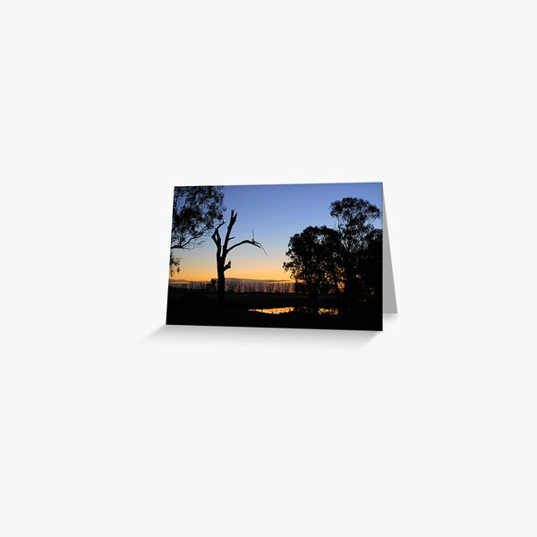 Sunset Sillouette Greeting Card