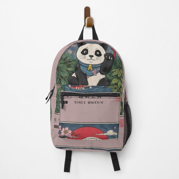 Item preview, Lucky Panda Japanese Art – Vintage Japan Style Cute Panda, Mount Fuji Sakura Aesthetic Design designed and sold by ZenvyraLab.