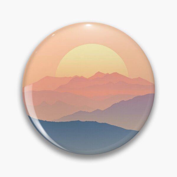 Item preview, Minimalist Mountain Sunrise Landscape designed and sold by FredyDesignHub.
