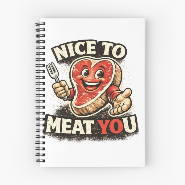 Item preview, Nice To Meat You Funny Steak Cartoon BBQ Meat Lover Shirt designed and sold by MyOwnLab.