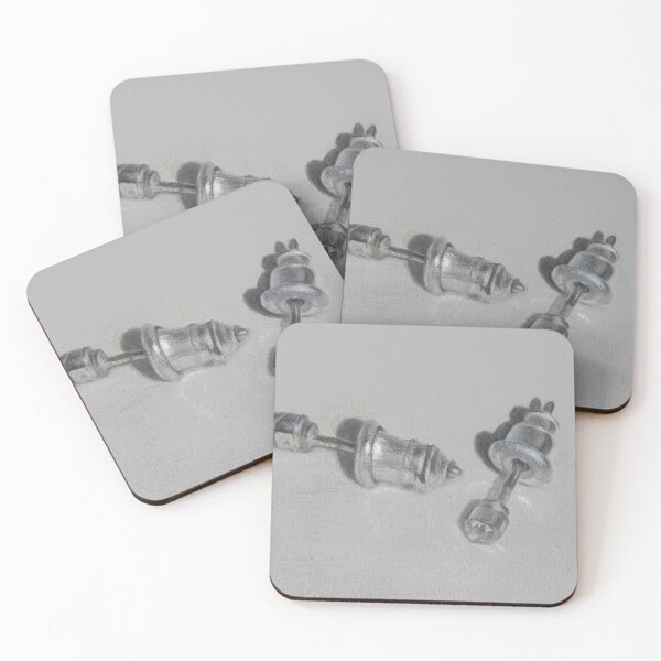 Item preview, earrings glamour on grey background  designed and sold by ShePaintsMusic.
