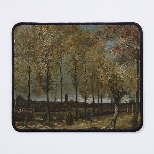 Item preview, Poplars Near Nuenen by Vincent van Gogh: Moody Autumn Landscape Poster designed and sold by artofuniverse.