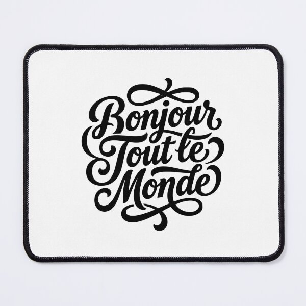 Item preview, Bonjour Tout le Monde French Hello World Script designed and sold by AntiqueImages.