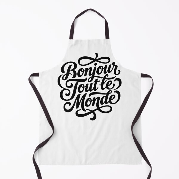 Item preview, Bonjour Tout le Monde French Hello World Script designed and sold by AntiqueImages.