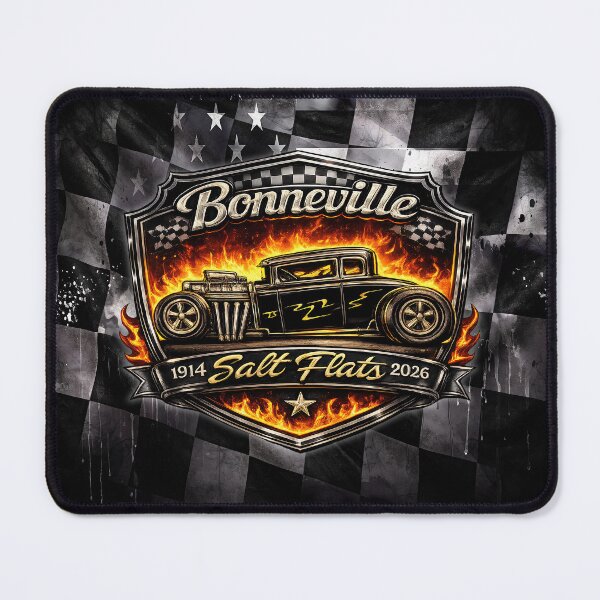 Item preview, Bonneville Salt Flats Hot Rod – Flame Racing Vintage Car Design designed and sold by artistwill.