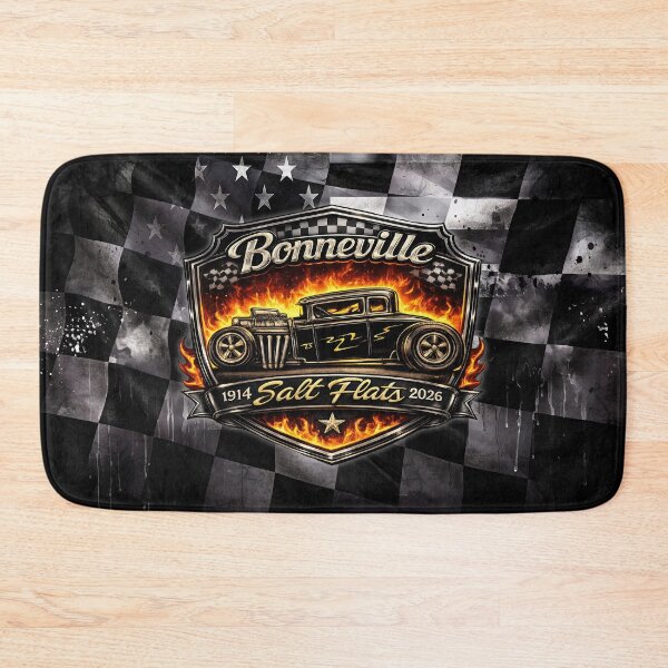 Item preview, Bonneville Salt Flats Hot Rod – Flame Racing Vintage Car Design designed and sold by artistwill.