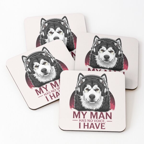 Item preview, Wolf Spirit of Music – Alaskan Malamute with Headphones | Music Is Power designed and sold by Art-Arcade6.