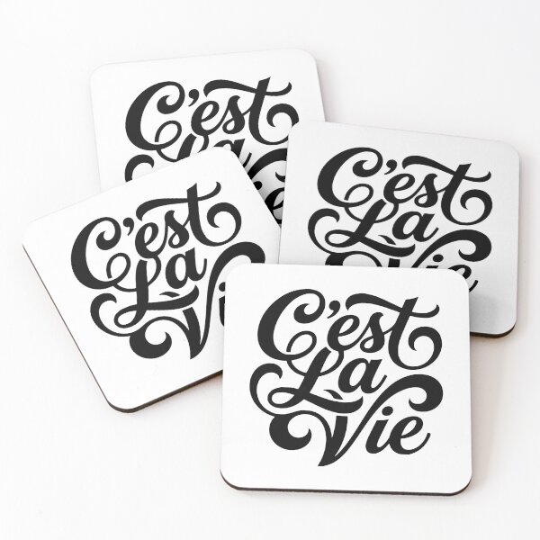 Item preview, C'est La Vie French Saying That's Life Quote designed and sold by AntiqueImages.