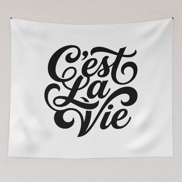 Item preview, C'est La Vie French Saying That's Life Quote designed and sold by AntiqueImages.