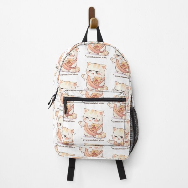 Item preview, Overstimulated Mom Cat | Cute Kawaii Aesthetic | Relatable Motherhood Stress Design designed and sold by The Mood Index.