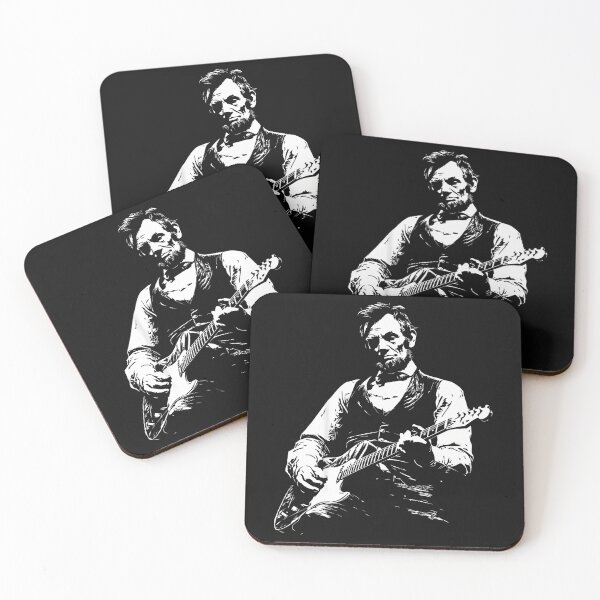 Item preview, President Abraham Lincoln Playing Guitar Abe Lincoln Design designed and sold by Jackstudioo.