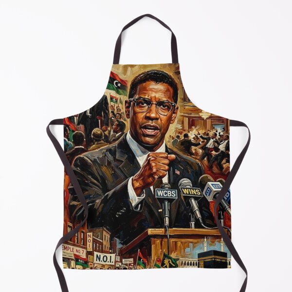 Item preview, By Any Means Necessary: Malcolm X Oil Art designed and sold by Art's Diner.