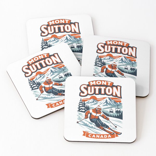Item preview, Mont Sutton Canada Ski Resort Retro Mountain Graphic designed and sold by JackCurtis1991.