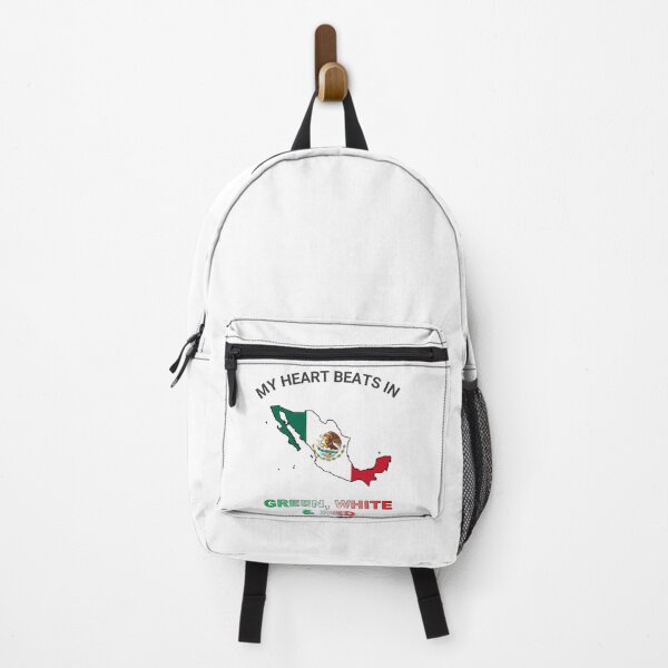 Item preview, Mexico Eagle Shield - My Heart Beats in Green White Red designed and sold by FancifulDesign.