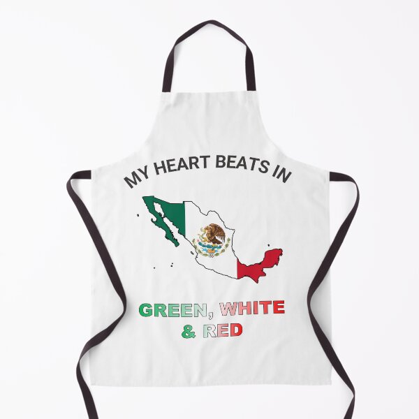 Item preview, Mexico Eagle Shield - My Heart Beats in Green White Red designed and sold by FancifulDesign.