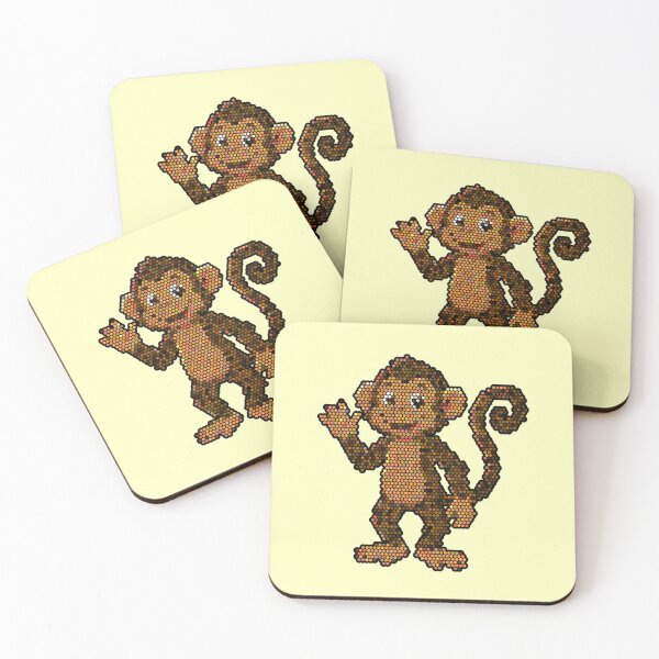 Item preview, Monkey Dot Art Mosaic designed and sold by MSBM Designs.