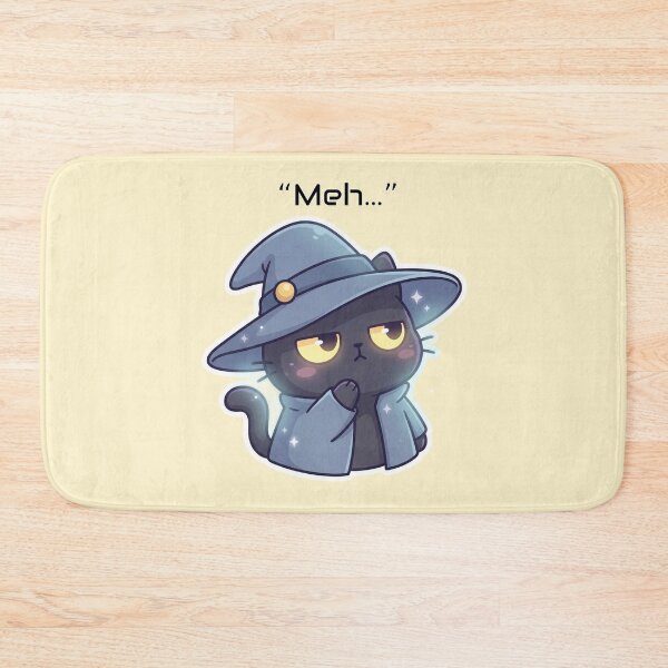 Item preview, meh. – Kawaii Indifferent Black Cat Aesthetic designed and sold by bistuni.