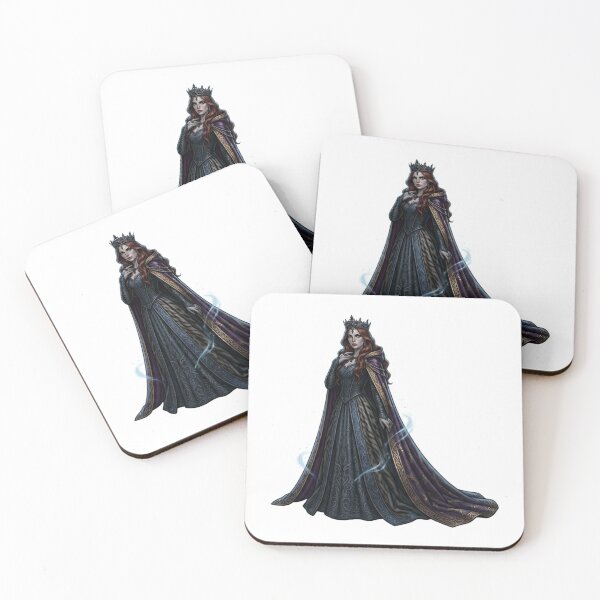 Item preview, Gothic Dark Queen in Black Embroidery Gown designed and sold by Rehnair.