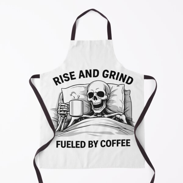 Item preview, Rise and Grind – Fueled by Coffee Skeleton designed and sold by NoriudaR.