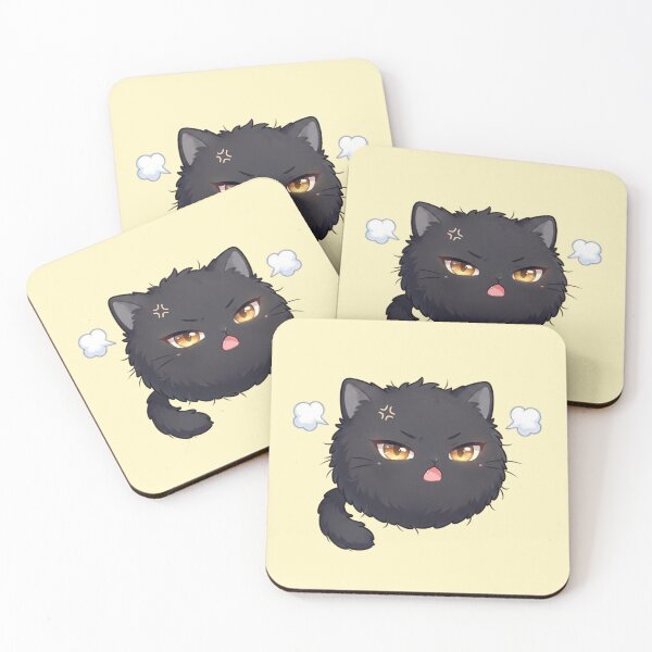 Item preview, Black Grumpy Cat – Cute Moody Kitty Aesthetic T-Shirt designed and sold by bistuni.