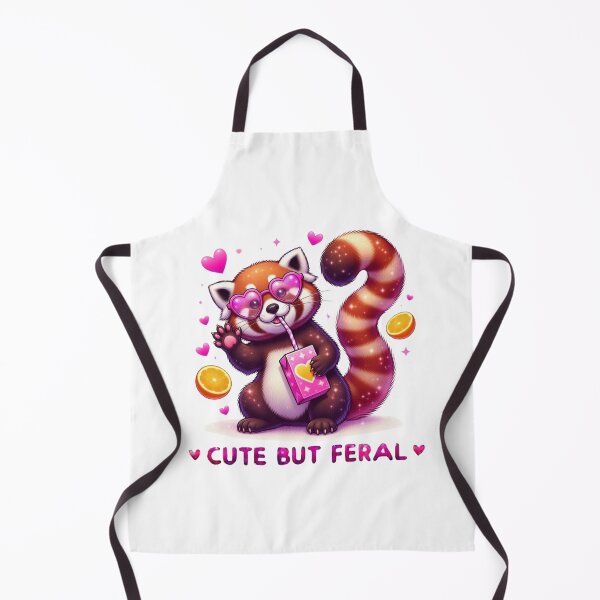 Item preview, Cute But Feral Red Panda Pink Heart Sunglasses Juice Box Kawaii designed and sold by Hinata04.