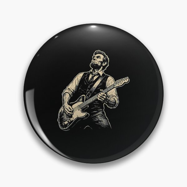 Item preview, President Abraham Lincoln Playing Guitar Abe Lincoln Design designed and sold by Jackstudioo.