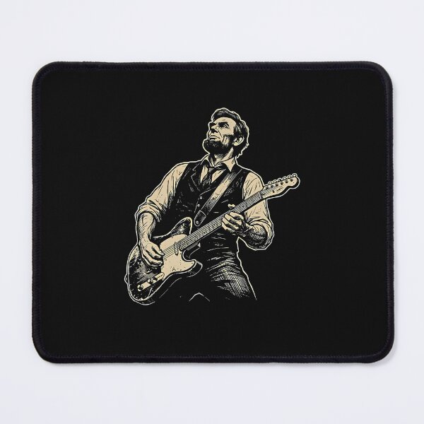Item preview, President Abraham Lincoln Playing Guitar Abe Lincoln Design designed and sold by Jackstudioo.