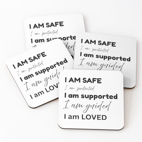 Item preview, I Am Safe I Am Supported | Wear Your Affirmations designed and sold by Lotuida.