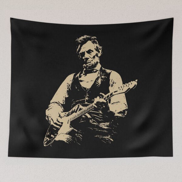 Item preview, Abraham Lincoln Playing Electric Guitar Rocker designed and sold by Jackstudioo.