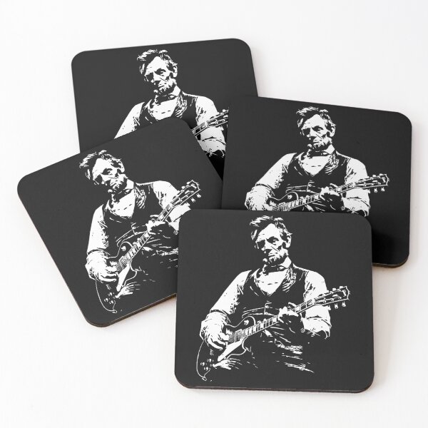 Item preview, President Abraham Lincoln Playing Guitar Abe Lincoln Design designed and sold by Jackstudioo.