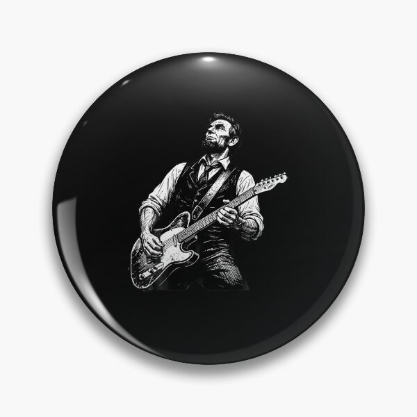 Item preview, President Abraham Lincoln Playing Guitar Abe Lincoln Design designed and sold by Jackstudioo.
