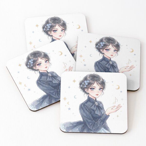 Item preview, Crimson Aurora – Vibrant Manhwa-Inspired Celestial Girl designed and sold by bistuni.