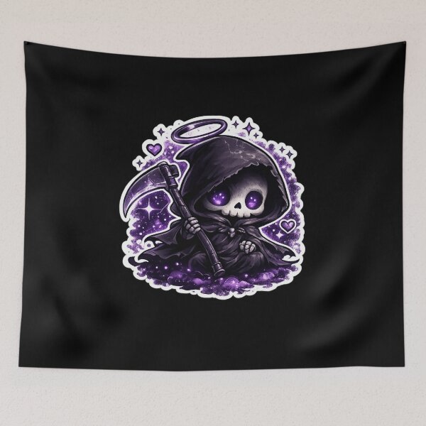 Item preview, Cute Kawaii Grim Reaper Gothic designed and sold by Vhurkys.