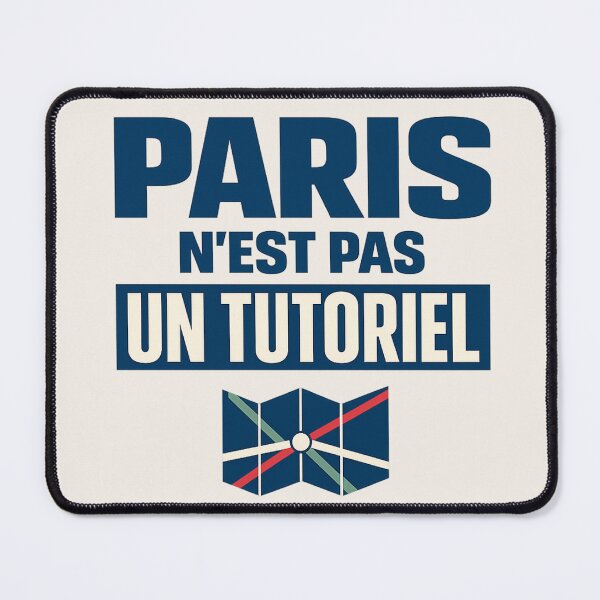 Item preview, Paris N’est Pas Un Tutoriel French Streetwear Metro Map designed and sold by POD DYNASTY.