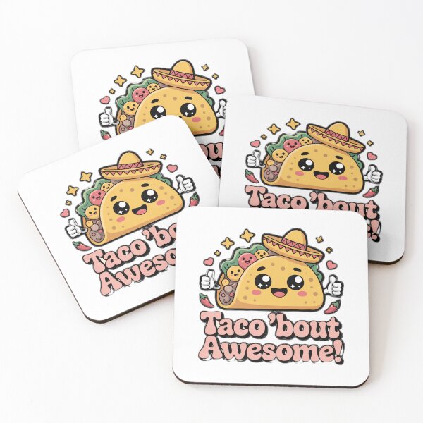Item preview, Kawaii Taco 'Bout Awesome Pun designed and sold by Common-Standard.