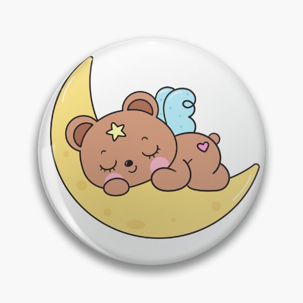 Item preview, Sleepy Moon Bear Kawaii Cute Night Aesthetic designed and sold by MoonberryMagic.