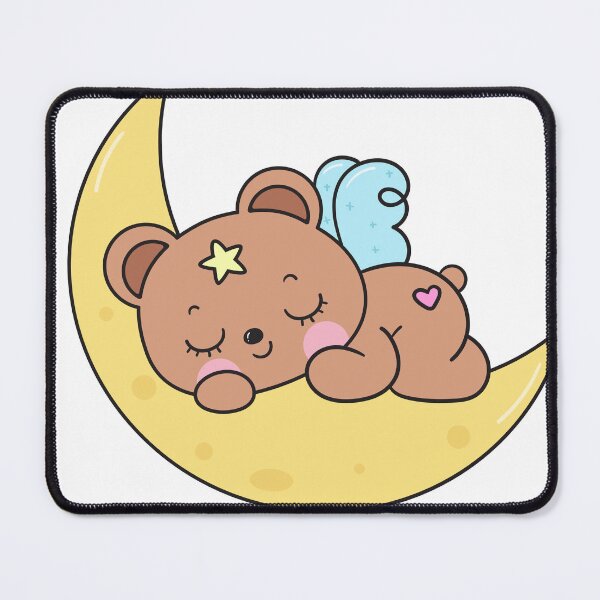 Item preview, Sleepy Moon Bear Kawaii Cute Night Aesthetic designed and sold by MoonberryMagic.